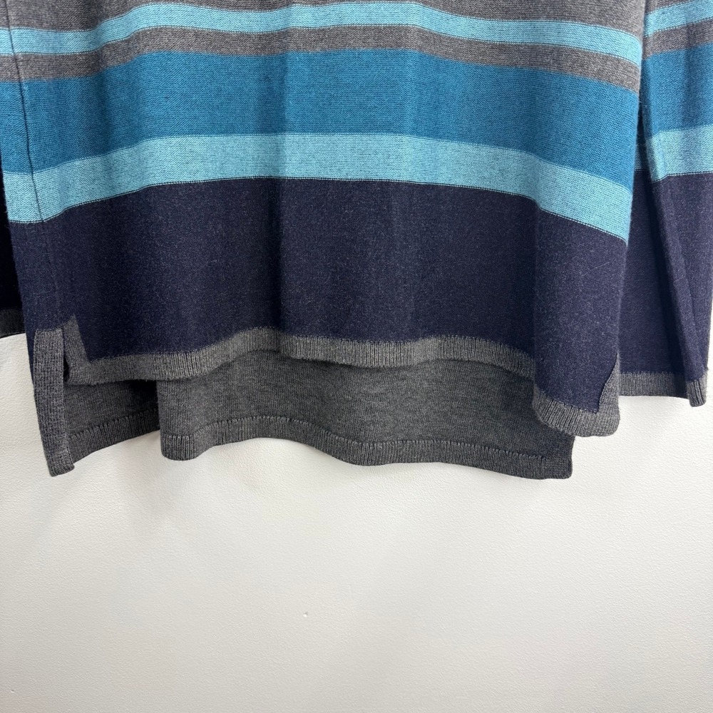 Talbots Womens Striped Boat Neck Long Sleeve Sweater Blue Gray Size L‎ - Picture 5 of 7